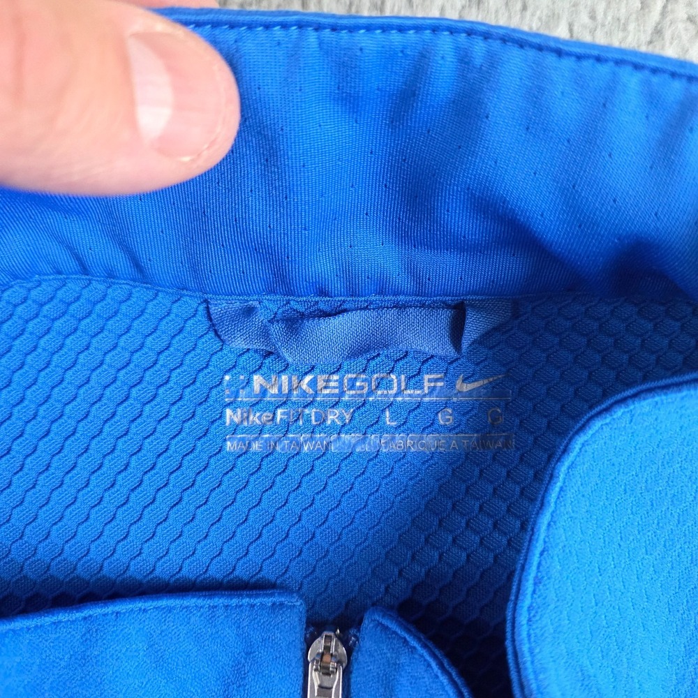 Nike Golf Pullover Men L Blue Cog Hill BMW Championship 1/4 Zip Tour Performance - Picture 4 of 13